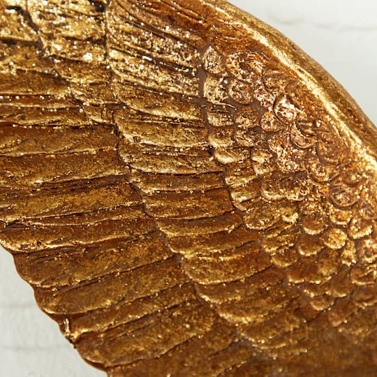 Gold Polystone Coastal Birds Wall Decor Set